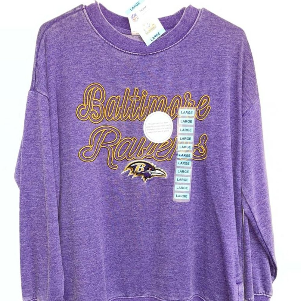 Ladies NFL Pullover Long Sleeve  Sweatshirt